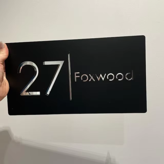 MatteLux | Modern House Sign