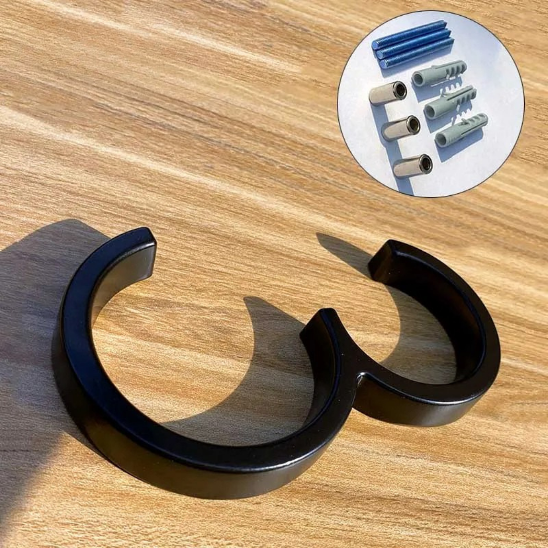 BoldLux | Black Floating House Number