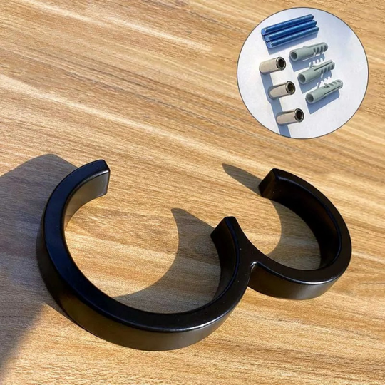 BoldLux | Black Floating House Number