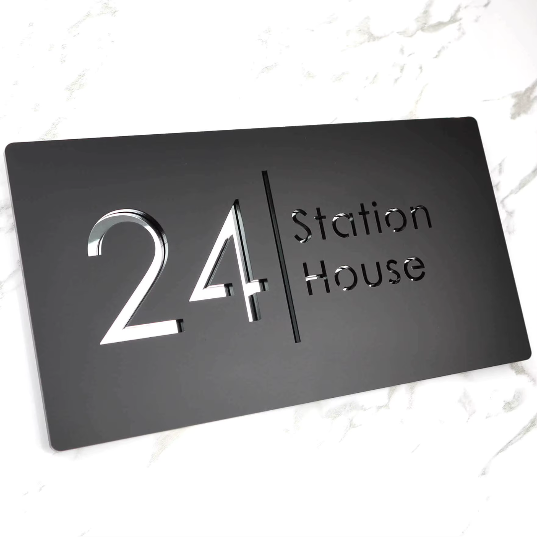 MatteLux | Modern House Sign