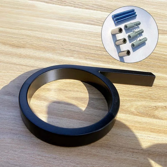 BoldLux | Black Floating House Number