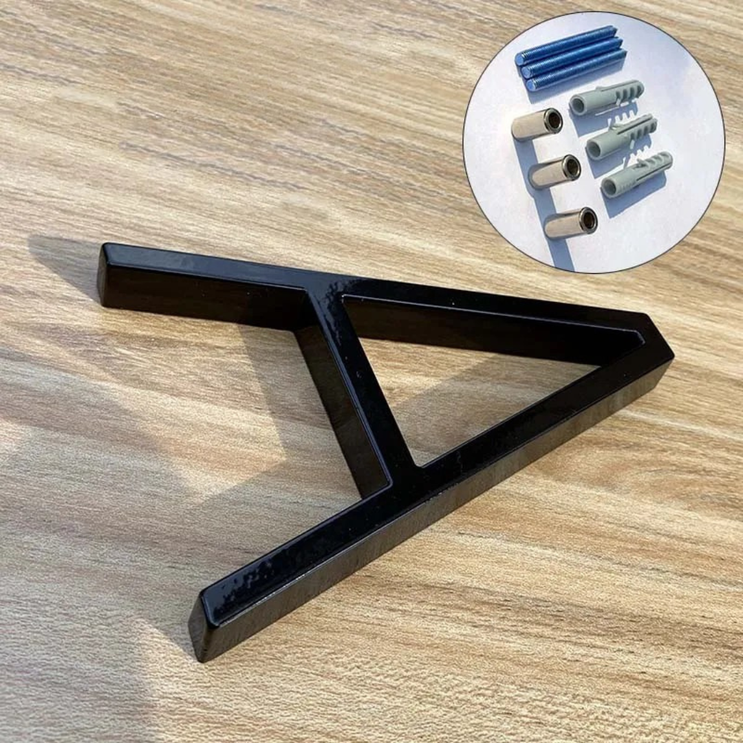 BoldLux | Black Floating House Number