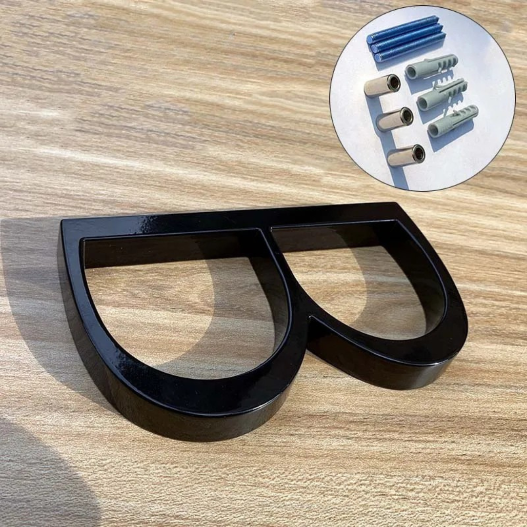 BoldLux | Black Floating House Number