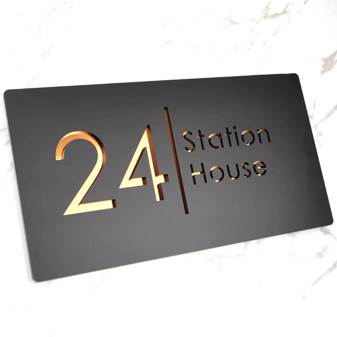 MatteLux | Modern House Sign