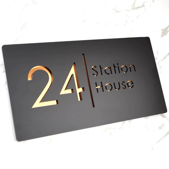 MatteLux | Modern House Sign