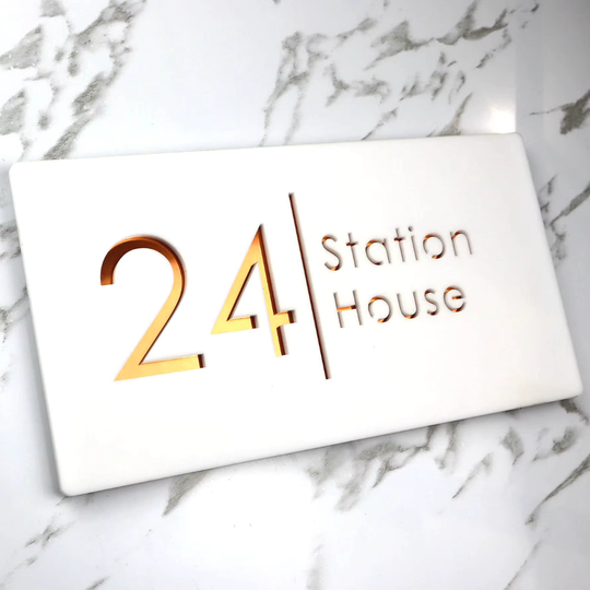 MatteLux | Modern House Sign