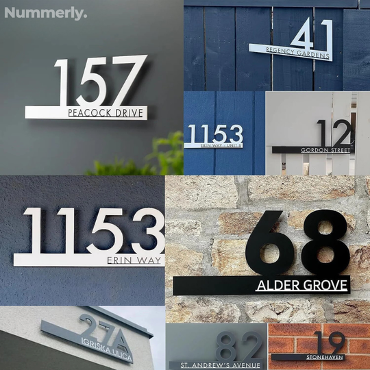 Floatique | Floating Acrylic Housenumber