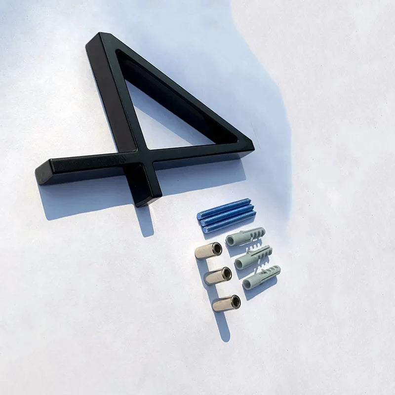 BoldLux | Black Floating House Number