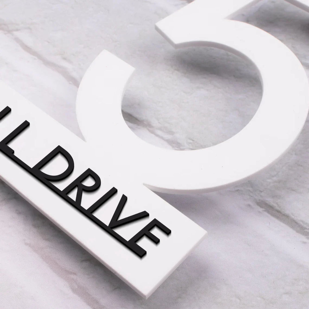 Floatique | Floating Acrylic Housenumber